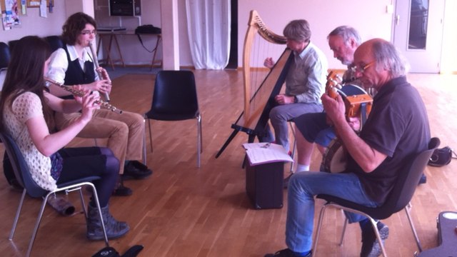 Session de musique irlandaise