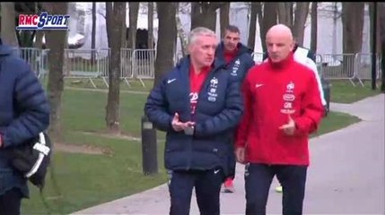 Football / Coupe du Monde / L'arrivée des premiers Bleus à Clairefontaine - 19/05