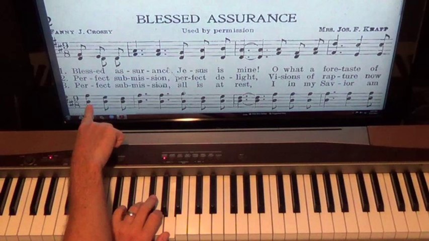 Blessed Assurance Sight Reading Lesson For shawncheek.com