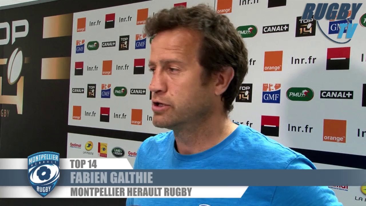 TOP 14 après match Montpellier-Castres - Darricarrere-Tales-Galthié-Trinh Duc