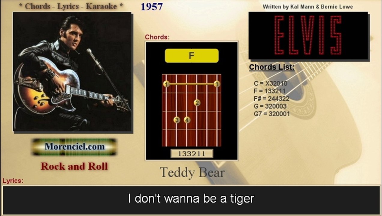 Elvis Presley - Teddy Bear (Karaoke, no vocal)