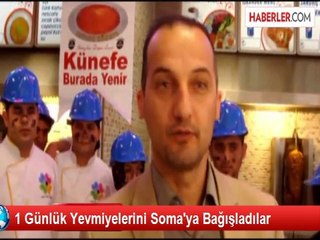 1 Günlük Yevmiyelerini Soma'ya Bağışladılar