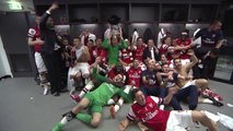 Arsenal- FA Cup final dressing room celebrations