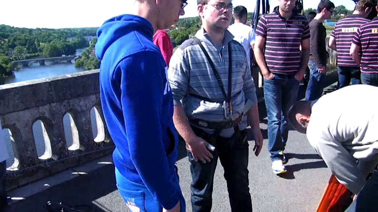 préparation saut à l'élastique Sébastien