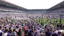 Ambiance dans le stade après la victoire d'Anderlecht