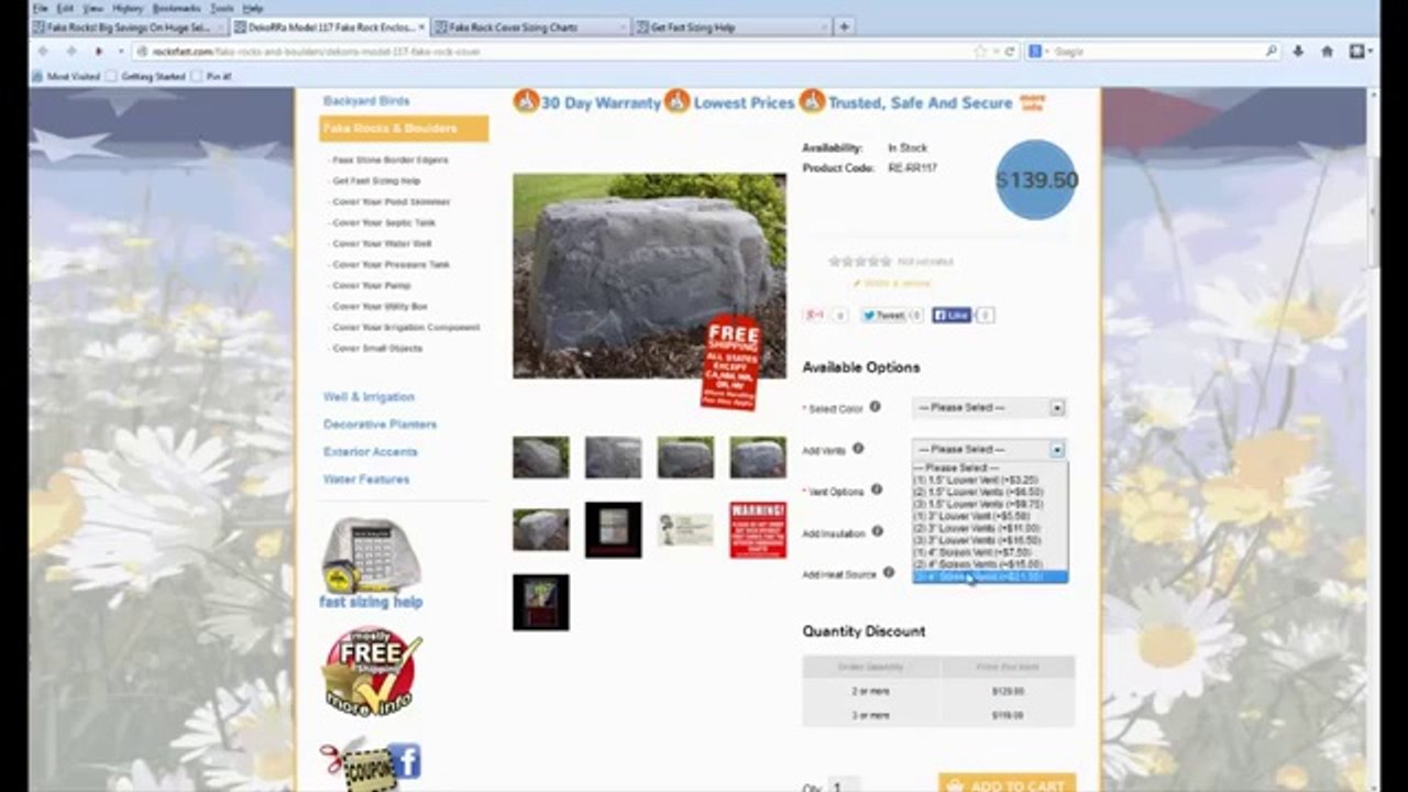 Hide Cable Boxes, Pumps And More with this fake rock.