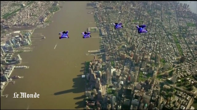Vol en wingsuit au-dessus de New York