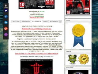 Wolfenstein The New Order  Steam Keys Free