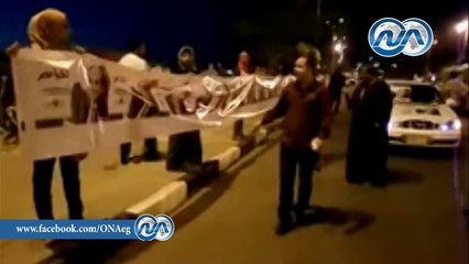 شاهد .. سلسلة بشرية لتأييد السيسي رئيسًا للجمهورية بأسوان