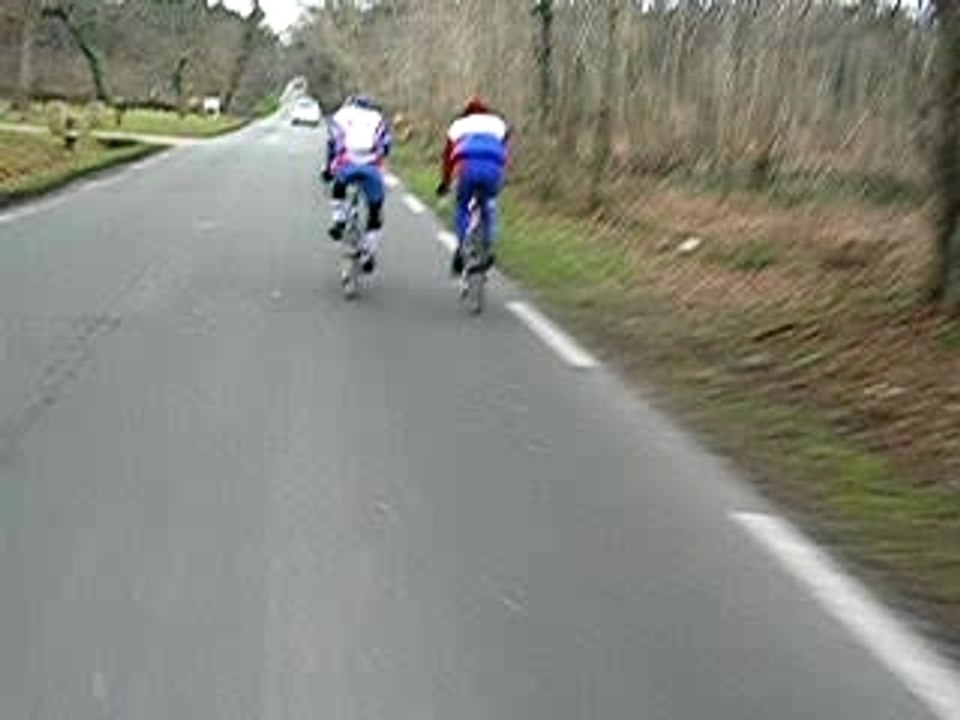 Entrainement avec le club le 24 janvier