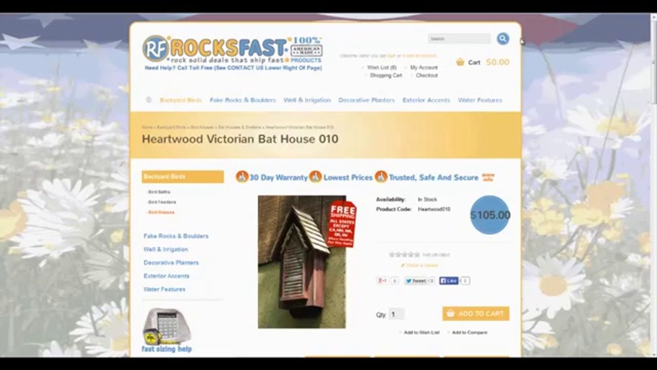 Buy USA made bat houses for less here