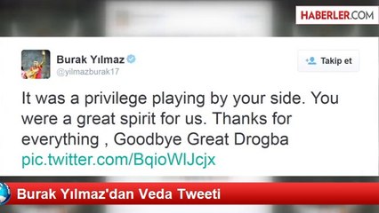 Burak Yılmaz'dan Veda Tweeti