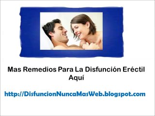 Cura Para La Disfuncion Erectil