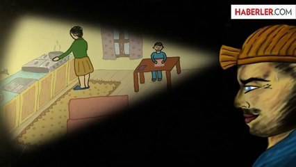 Madenci çocuğunun çizdiği resim animasyon oldu
