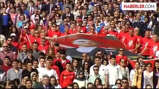 19 Mayıs Atatürk'ü Anma Gençlik ve Spor Bayramı Nedeniyle Anıtkabir'de Tören Düzenlendi 1