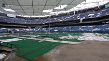 Un stade de Football abandonné : Pontiac Silverdome.