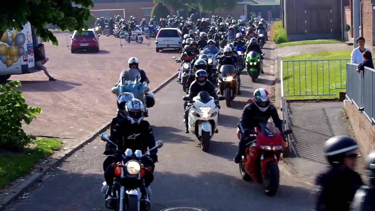 Cent trente motards à Houplines pour la balade à Ludo