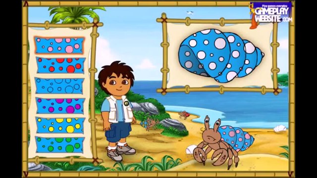 Dora the Explorer Diego hermit crab rescue episode games Baby Girls games and cartoons ♛♛۩۞۩❤♚