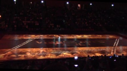 The first Basket 3D vidéo mapping show