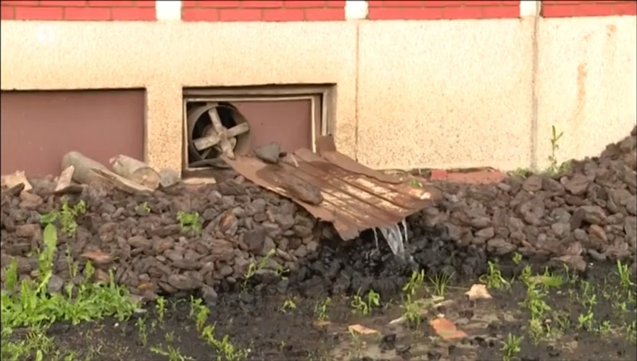 TUZNA SLIKA: Krupanj posle malog povlacenja vode [18.05.2014.]