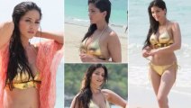 Sunny Leone Golden Bikini Hot Photoshoot 2014