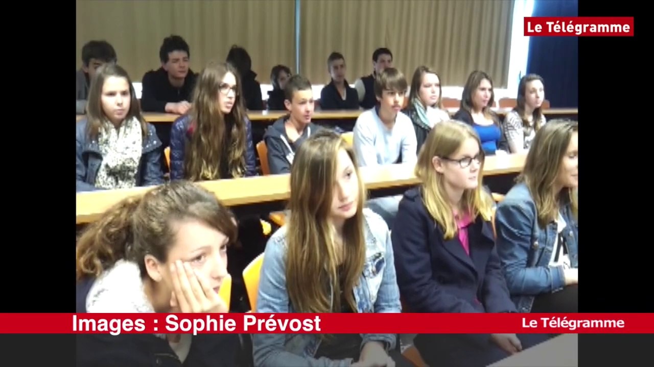 Morlaix. Cours de maths en anglais au collège Saint-Augustin