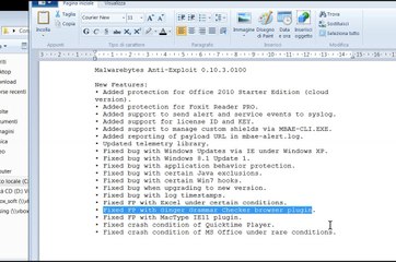 Malwarebytes Anti-Exploit BETA