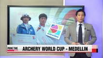 Archery Lee Seung-yoon, Jung Dasomi win recurve bow gold
