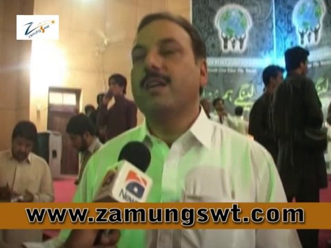 Ahmad sha addressing innovative youth forum awards ceremony