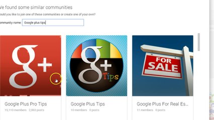 How to Create Community in Google Plus ?
