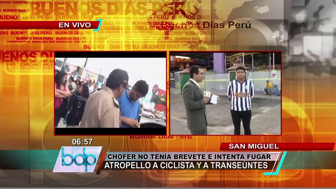 Chofer aparentemente ebrio y sin brevete arrolló a transeúntes en San Miguel
