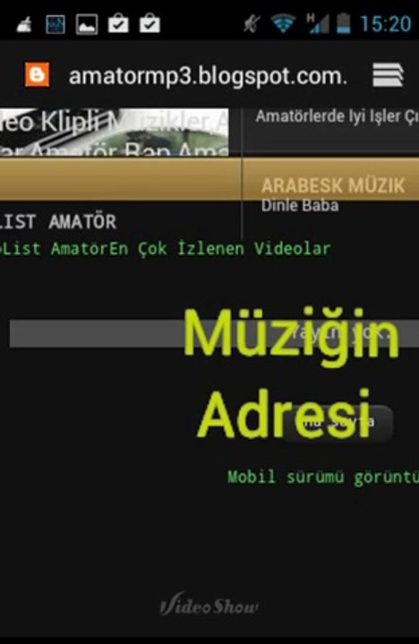 Amatör Mp3,Yok Böyle Bir Şey-Sağlam Söylüyor(Amator Mp3)