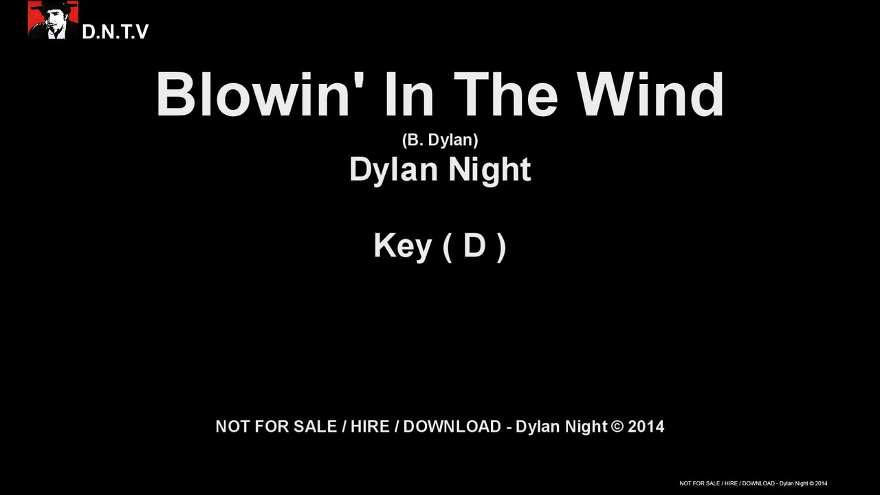 Dylan Night - Blowin' In The Wind (D)