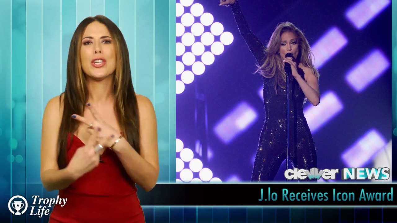 Jennifer Lopez Wins Billboard Music Awards 2014 ICON in Black Bodysuit