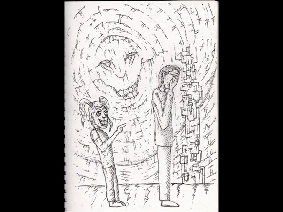 4 tableaux et 12 dessins - ( 19-05-14 - feutres -acryliques)