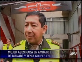 Asesinan a golpes a una mujer de 26 años en Ambato