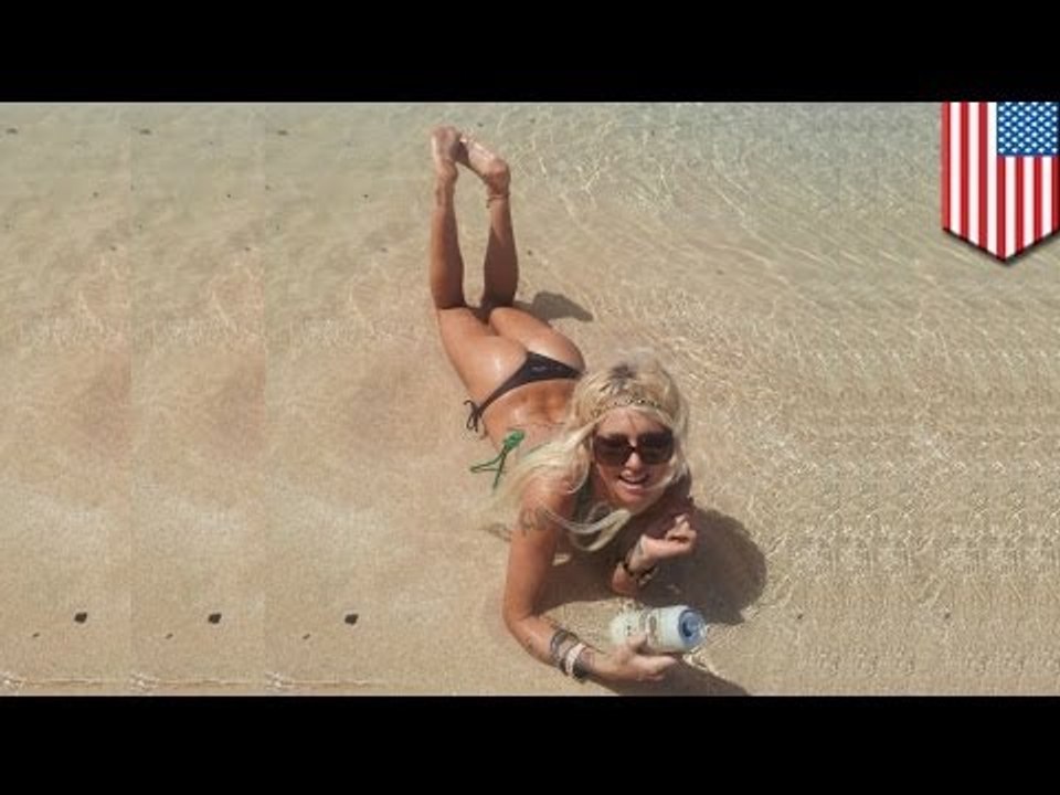 Sexy surfer: Jill Hansen charged with attempted murder after running over old woman with car