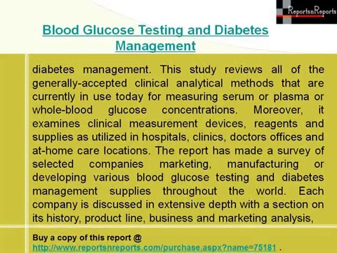 Blood Glucose Testing and Diabetes Management Market Drivers and Restraints