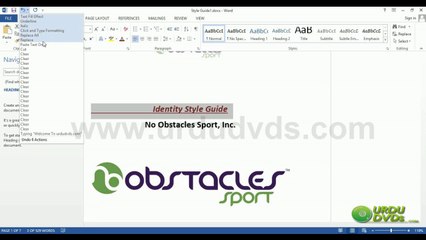 15- MS. Word Tutorial in Urdu - Undo & Redo
