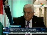 Nosotros reconocemos al Estado de Israel: presidente palestino