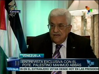 El presidente Chávez fue muy importante para Palestina: Abbas