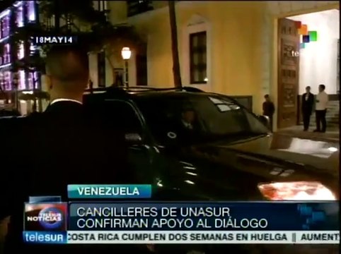 Cancilleres de Unasur continúan fortaleciendo el diálogo en Venezuela