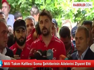 Milli Takım Kafilesi Soma Şehitlerinin Ailelerini Ziyaret Etti