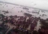 Aerial View of Flooding in Serbian City of Obrenovac