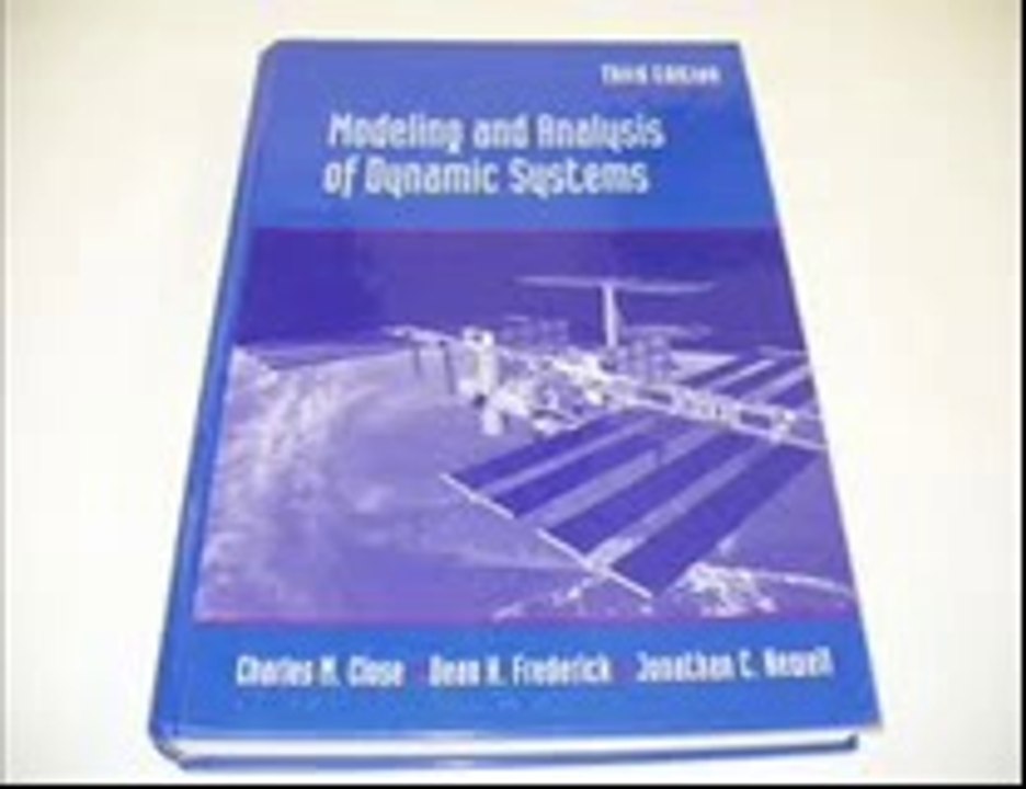 eBook Modeling And Analysis Of Dynamic Systems 3rd Edition FREE