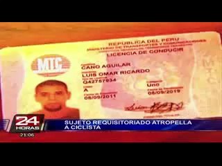 VIDEO: chofer ebrio atropelló ciclista en Plaza San Miguel