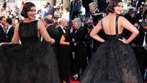Cannes 2014 - Sonam Kapoor In A Black Elie Saab Gown - Homesman Premiere