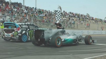 43 Seconds with Ken Block - F1 car vs. Fiesta ST RX43, GRC Barbados heat wins, and a unreal crash- Motorsport