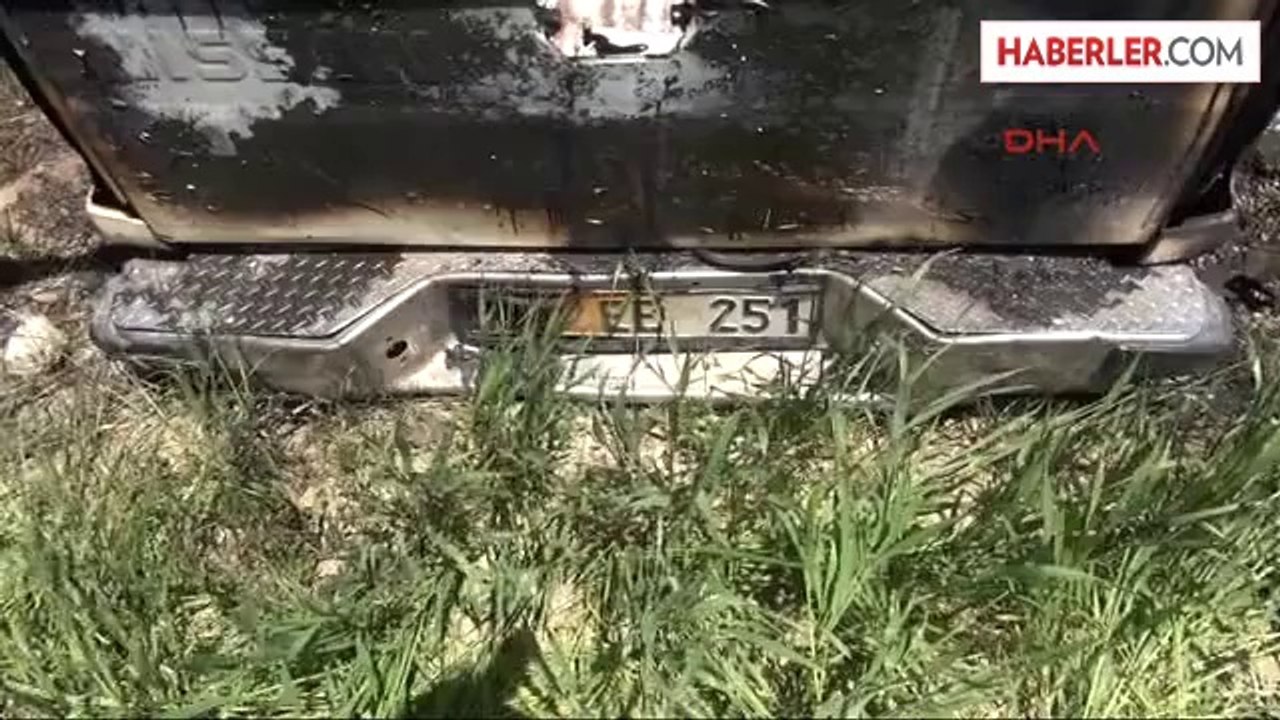 Van'da Bir Kamyonet Ateşe Verildi