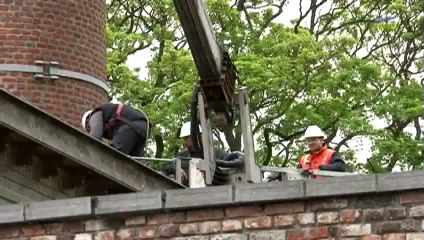 Brasserie historique, travaux de mise en sécurité de la cheminée